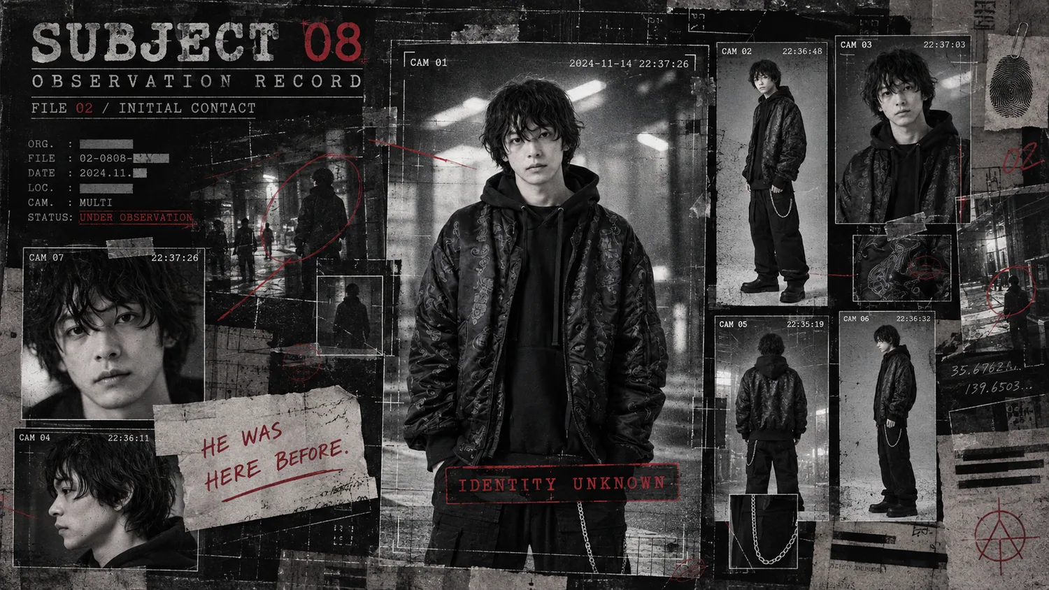 Classified surveillance photographs of Subject 08